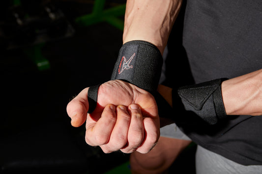 Wrist wraps -triple black // for the gym - Limitless Pump