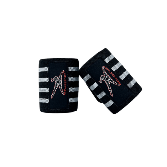 Wrist wraps black & grey // for the gym - Limitless Pump 