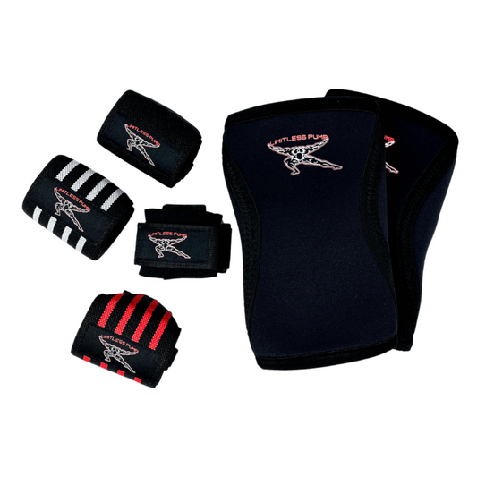 Lifting straps, knee sleeves & wrist wraps  // for the gym - Limitless Pump 